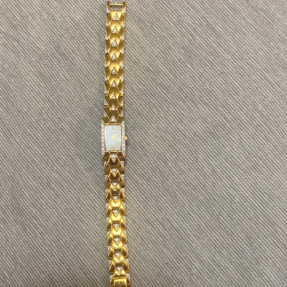 Bulova Gold Bracelet with Silver Accents